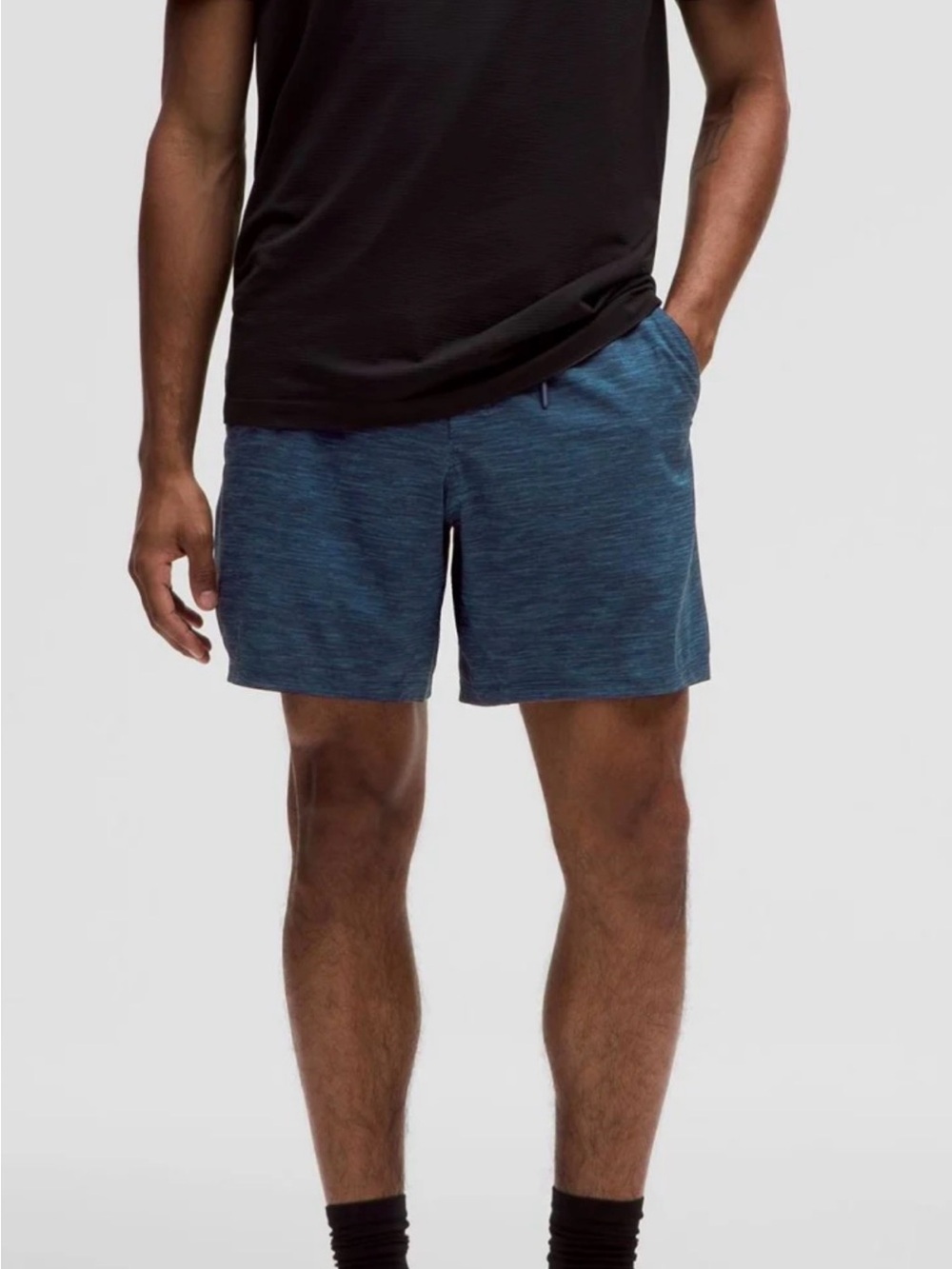 lululemon athletica Men's Blue Heather Athletic Shorts